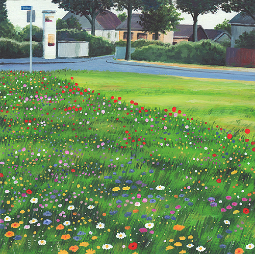 Acrylbild Blhstreifen